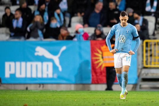 Malmö FFs Veljko Birmancevic deppar