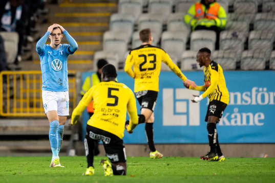 Malmö FFs Veljko Birmancevic deppar