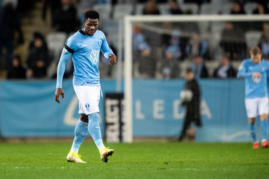 Malmö FFs Malik Abubakari deppar