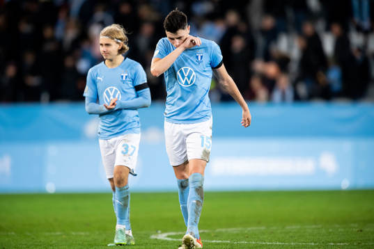 Malmös Sebastian Nanasi och Anel Ahmedhodzic deppar