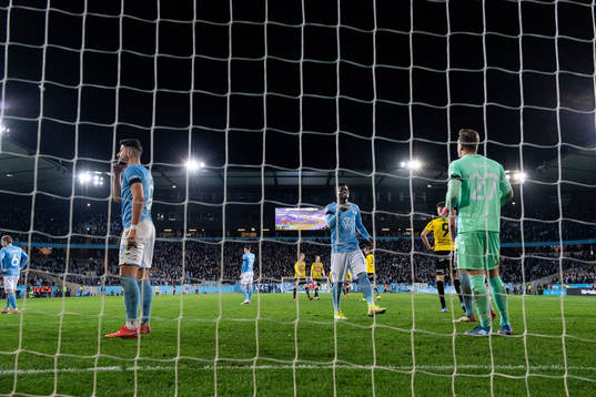 Malmö FFs Antonio Colak, Malik Abubakari och målvakt