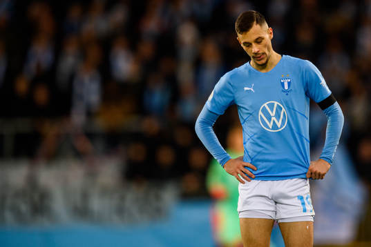 Malmö FFs Veljko Birmancevic deppar
