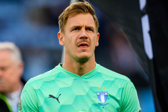 Malmö FFs målvakt Johan Dahlin