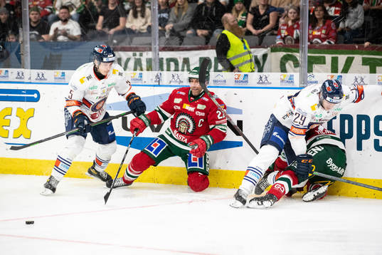Växjös Juuso Vainio och Frölundas Joel Lundqvist