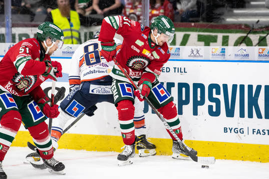 Växjös Ludvig Claesson och Frölundas Nicklas Lasu