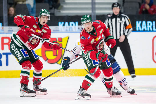 Frölundas Simon Edvinsson och Christian Folin