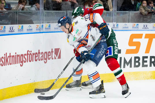 Växjös Oscar Hagman och Frölundas Stefan Elliot