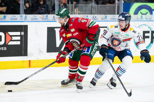 Frölundas Jan Mursak och Växjös Hugo Gustafsson