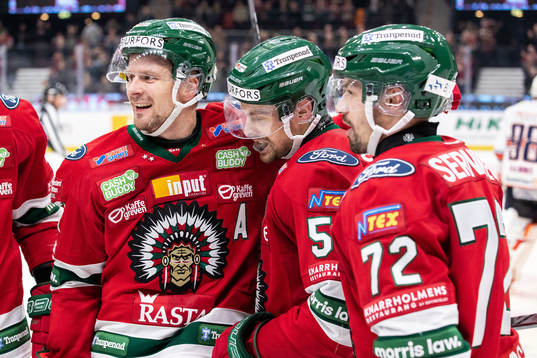 Frölundas Mats Rosseli Olsen jublar
