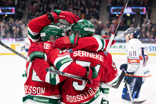 Frölundas Mats Rosseli Olsen jublar