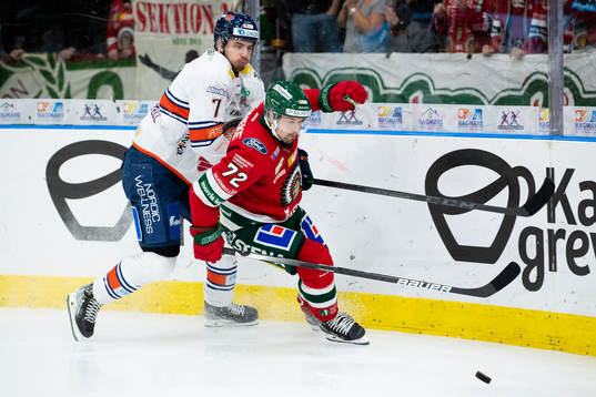 Växjös Hardy Häman Aktell och Frölundas Patrik Carlsson