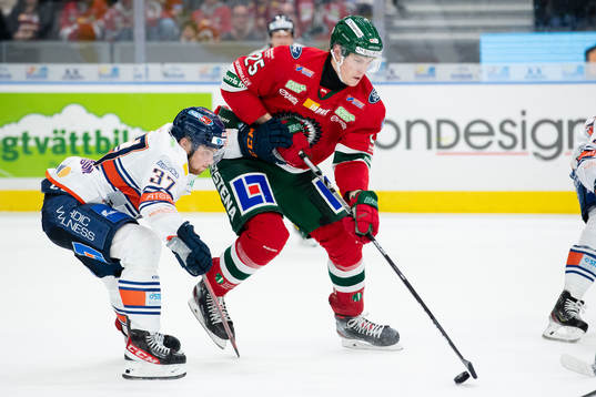 Växjös Glenn Gustafsson och Frölundas Elmer Söderblom