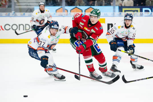 Växjös Glenn Gustafsson och Frölundas Elmer Söderblom