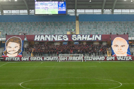 Örgrytes Hannes Sahlin hyllas