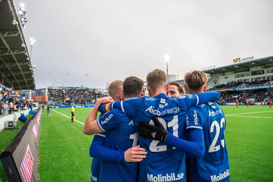 Sundsvalls spelare jublar