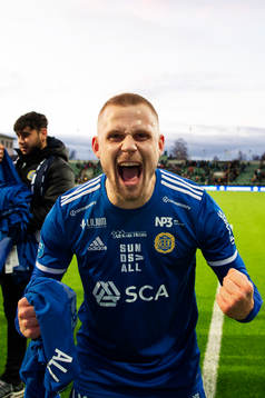 Sundsvalls Erik Andersson jublar
