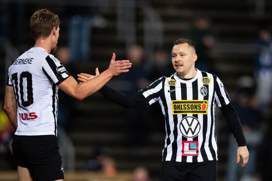 Landskronas Robin Hofsö och Nicklas Nielsen