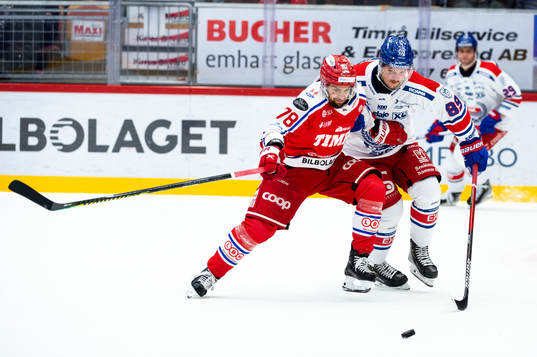 Timrås Robin Hanzl och Oskarshamns Patrik Karlkvist