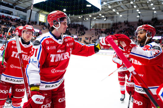 Timrås Viktor Lodin och Jeremy Boyce-Rotevall jublar