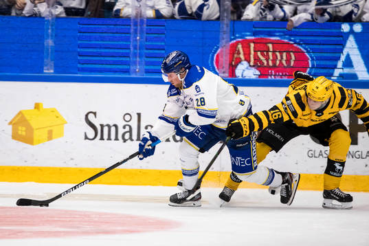 Leksands Justin Kloos och Skellefteås Linus Lindström