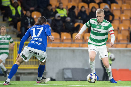 Trelleborgs Isak Jönsson och Västerås Simon Johansson