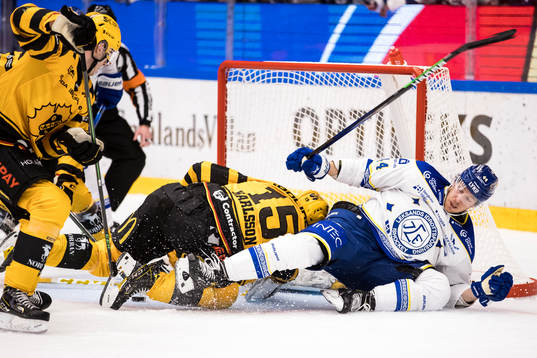 Leksands Carter Ashton och Skellefteås målvakt Gustaf