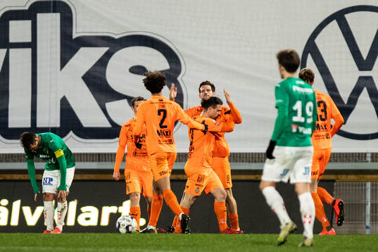 AFC Eskilstunas Ashley Mark Coffey jubla