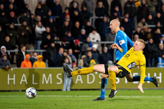 Elfsborgs Per Frick och Halmstads Andreas Johansson