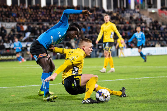 Halmstads Joseph Baffo och Elfsborgs Per Frick