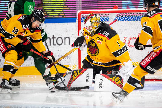 Luleås Sami Lepistö och målvakt Jesper Wallstedt