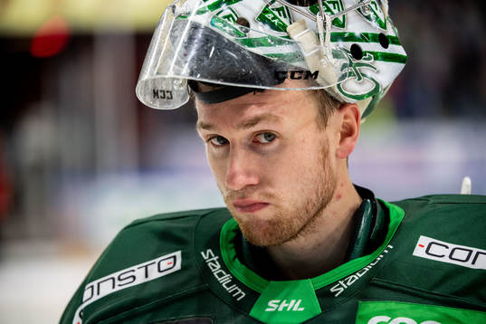 Färjestads målvakt Henrik Haukeland