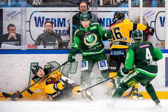 Luleås Oscar Engsund och Färjestads Gustav Rydahl
