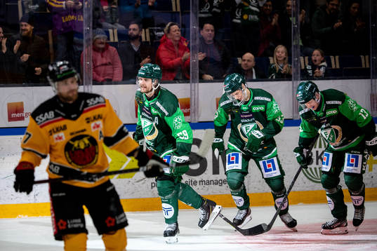 Färjestads Linus Johansson, Albert Johansson och Daniel
