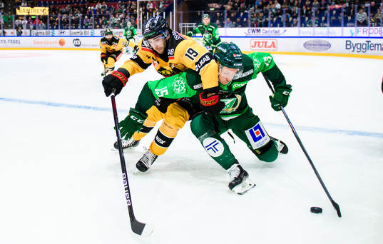 Luleås Konstantin Komarek och Färjestads Gustav Rydahl