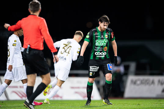 Varbergs Robin Tranberg deppar