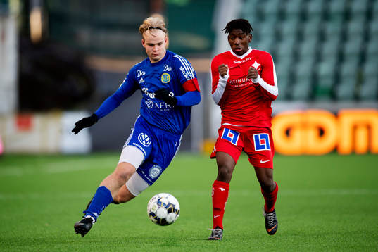 Sundsvalls Filip Svedin och Norrköpings Didace Daniele