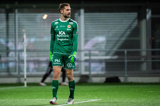 Kalmars målvakt Lucas Hägg Johansson
