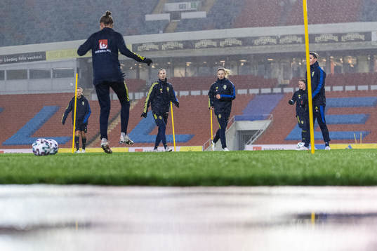 Sofia Jakobsson and Rebecka Blomqvist of the Swedish