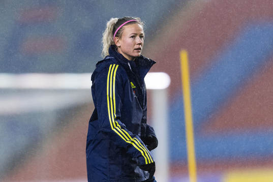 Hanna Glas of the Swedish women's national football team