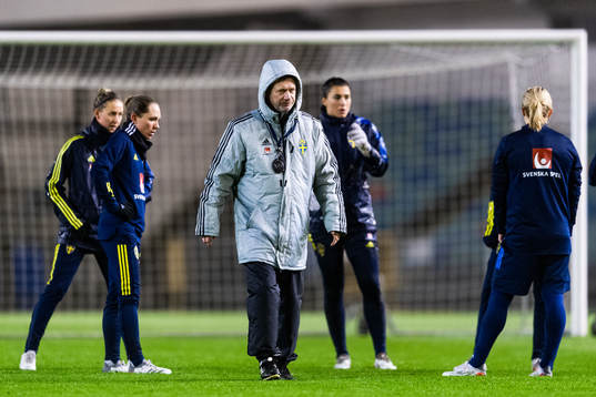 Peter Gerhardsson, head coach of the Swedish women's