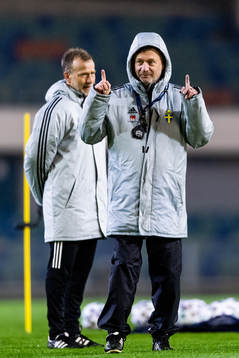 Peter Gerhardsson, head coach of the Swedish women's