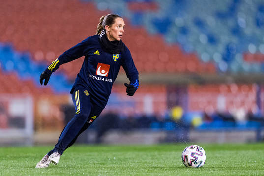 Elin Rubensson of the Swedish women's national football team