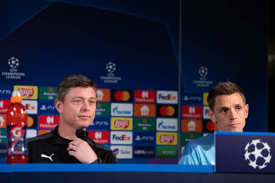 Jon Dahl Tomasson, head coach and Sören Rieks