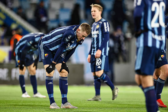 Djurgårdens spelare deppar