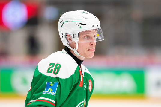 Anton Bengtsson of Rögle looks dejected