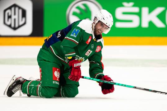 Ludvig Larsson of Rögle in pain
