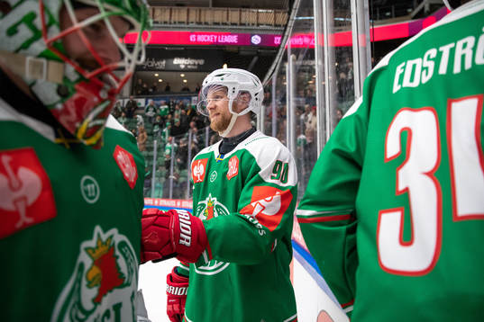 Ted Brithén of Rögle celebrates