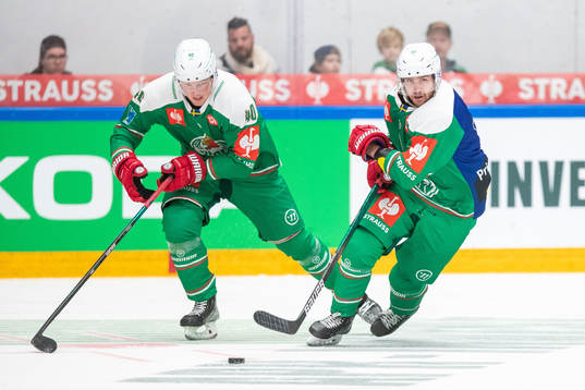Oskar Stål Lyrenäs and Ludvig Larsson of Rögle