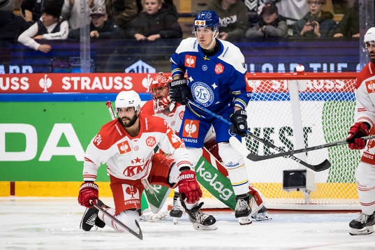 Klagenfurts Steven Strong and Leksands Carter Ashton