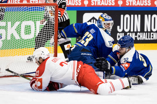 Klagenfurts Manuel Geier and Leksands Jesper Kandergård